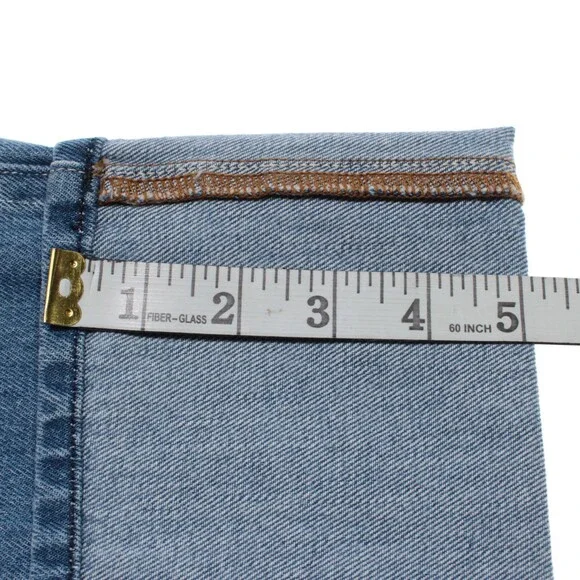 L'agence NWT Denim Jeans Sz 25 US Miley Ultra High Rise Wide Leg in Blue Cotton - Picture 9 of 13